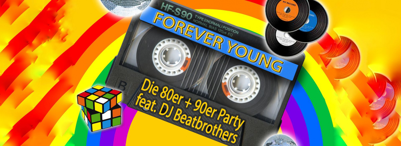 Banner DJ Forever Young 80er 90er von Thorolf 1920 700px